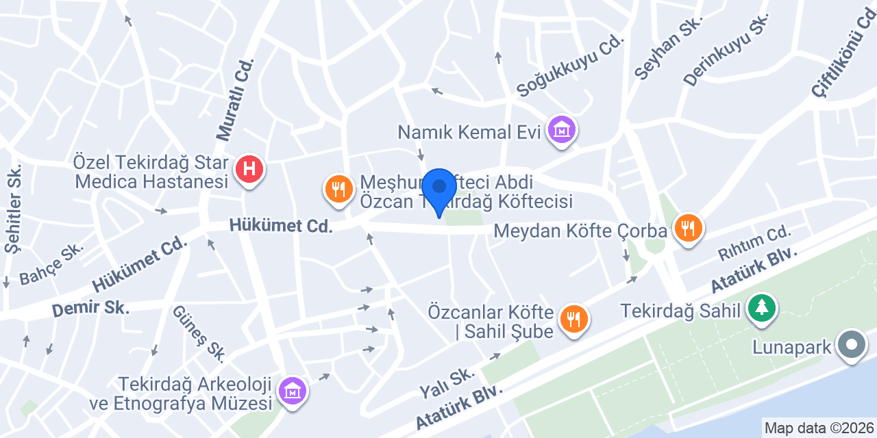 tekirdağ temizlik malzemeleri konumu