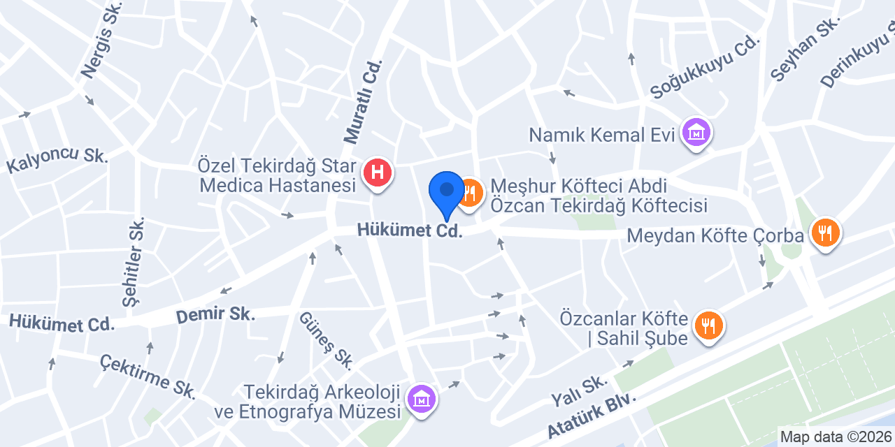 Tekirdağ kilisesi konumu