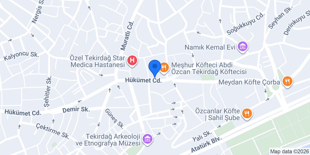 Favori hediyelik Eşya konumu