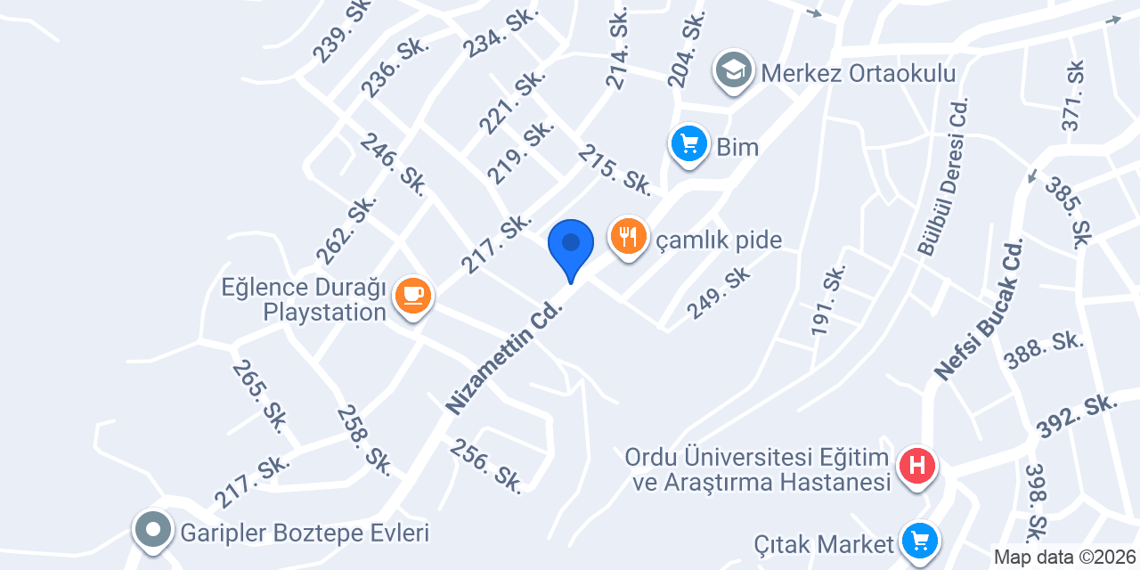 İnci dondurma & patiserie konumu