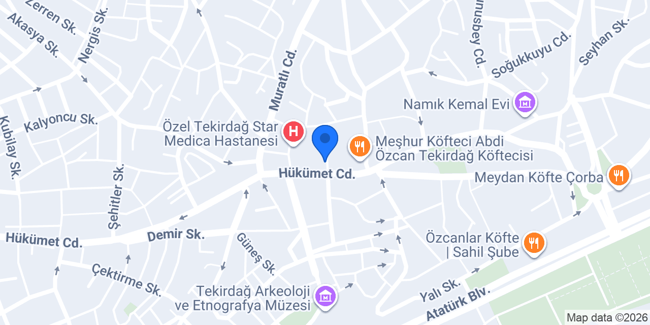 Diş Hekimi İsmail Gül konumu