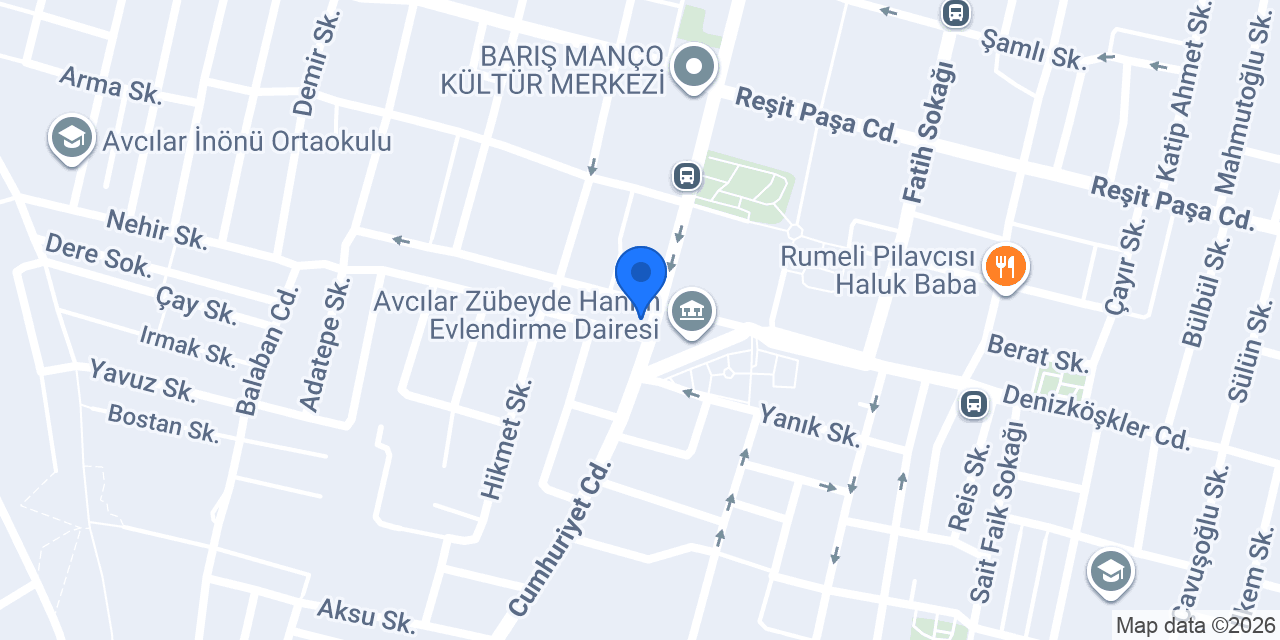 Avcılar Gece Pilavcısı konumu