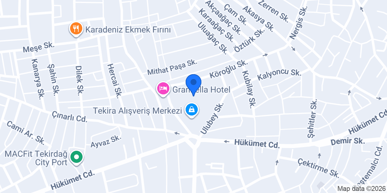 Hatemoğlu Tekira AVM konumu