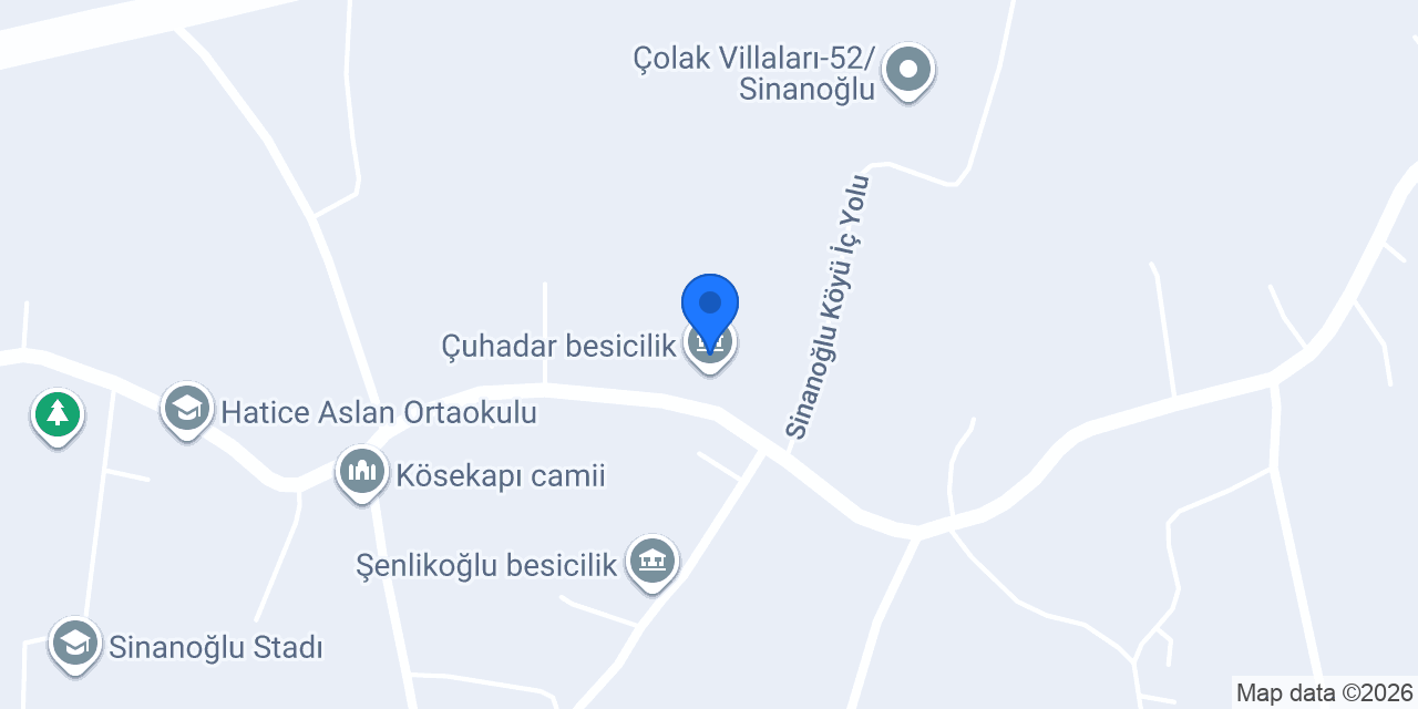 Çuhadar besicilik konumu
