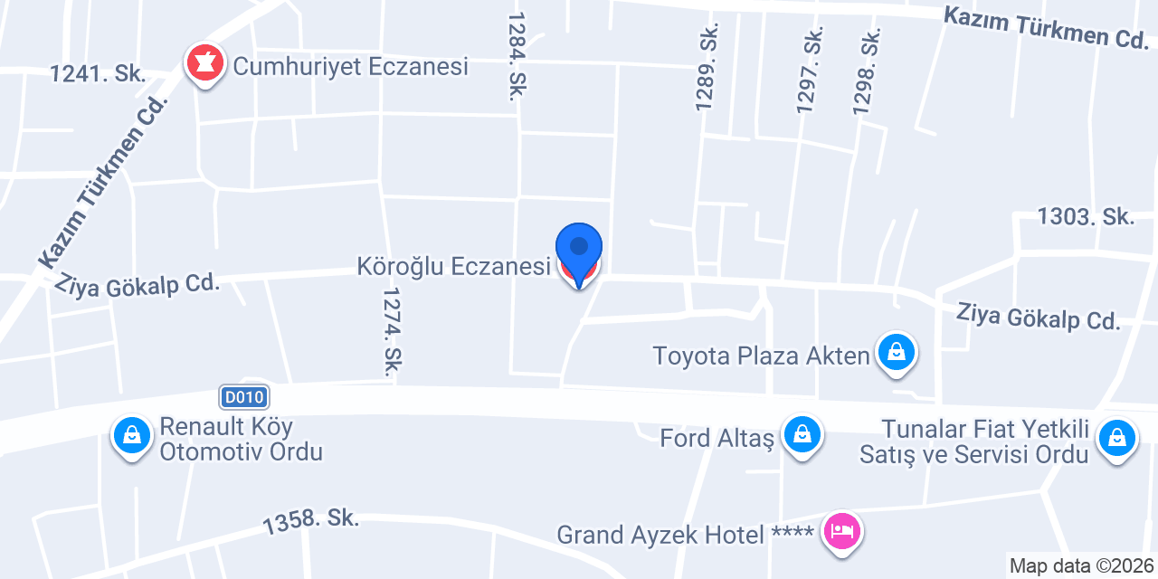 Köroğlu Eczanesi konumu