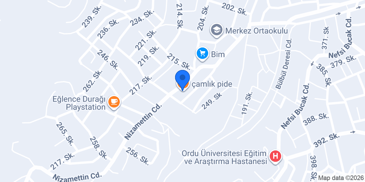 çamlık pide konumu