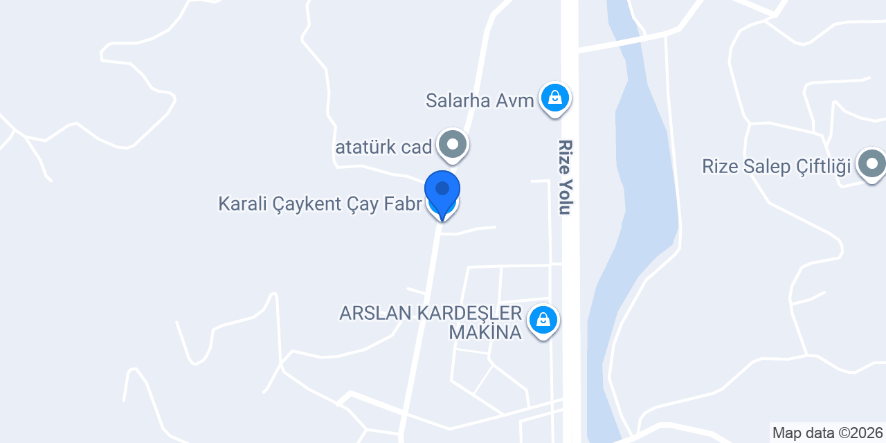 Karali Çaykent Çay Fabr. konumu