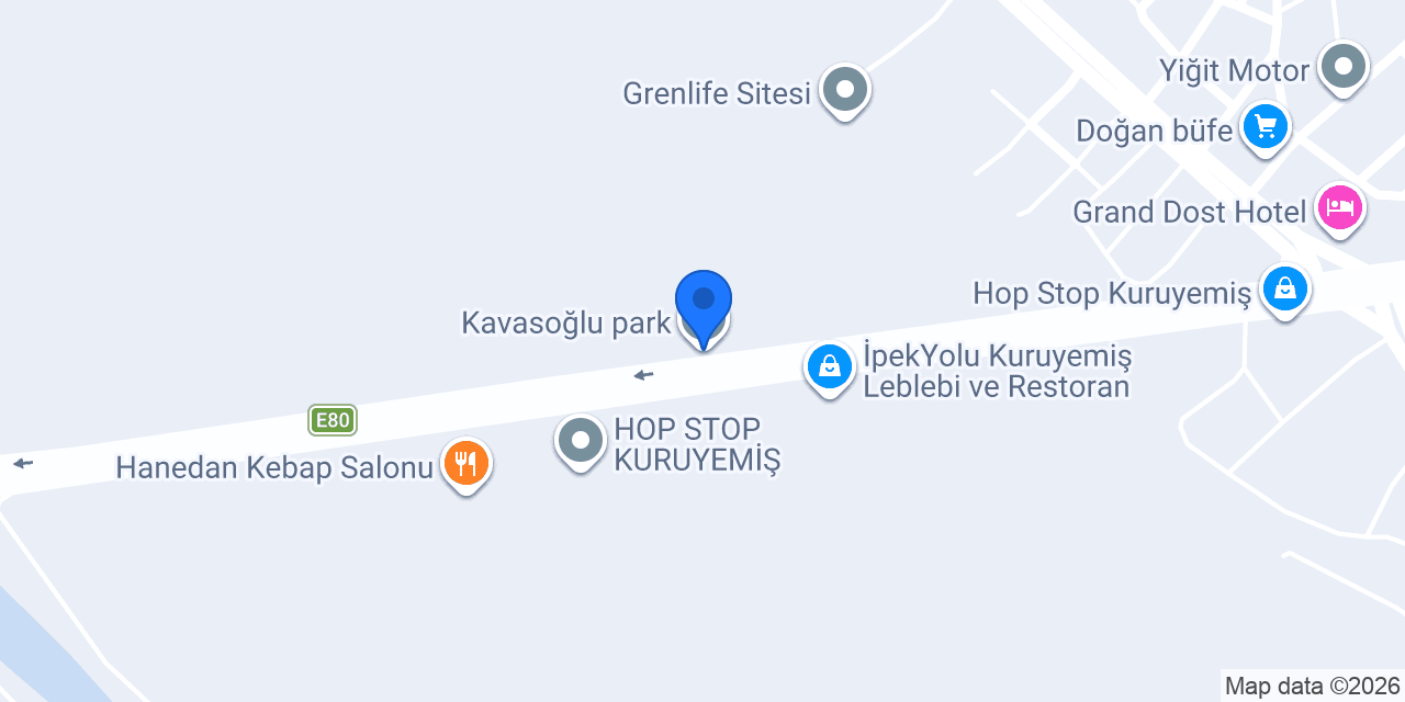 Kavasoğlu park konumu