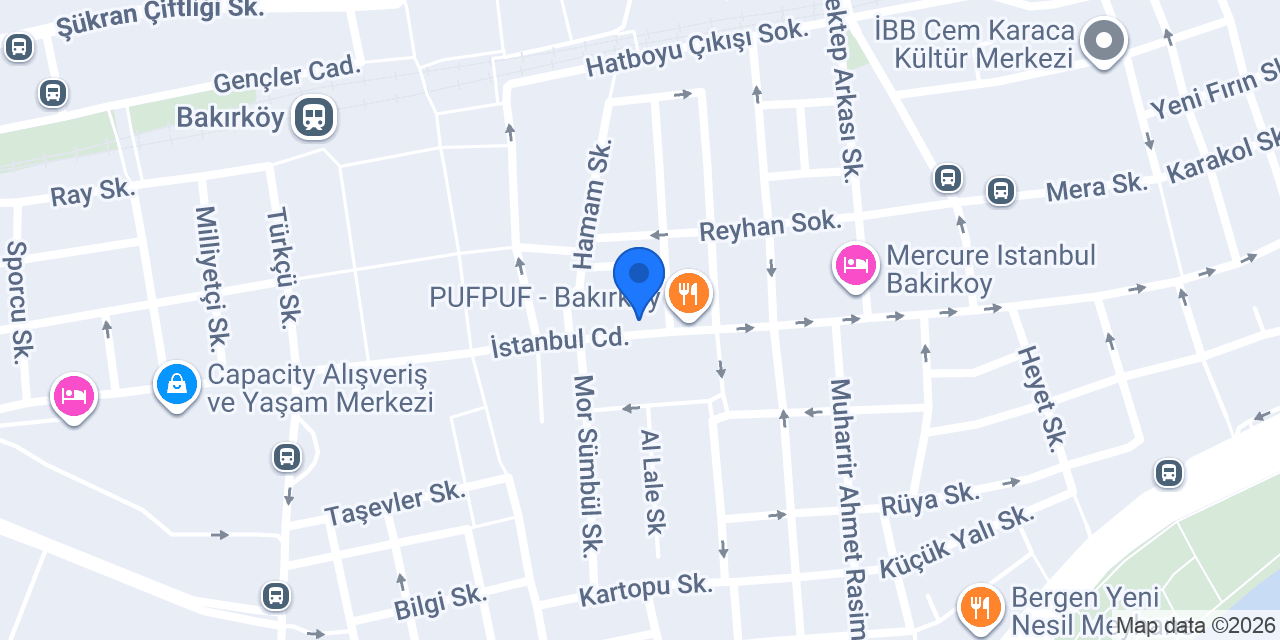 Kristal Büfe Bakırköy konumu