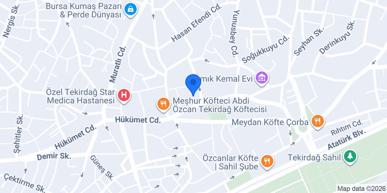 Herbalife Tekirdağ konumu