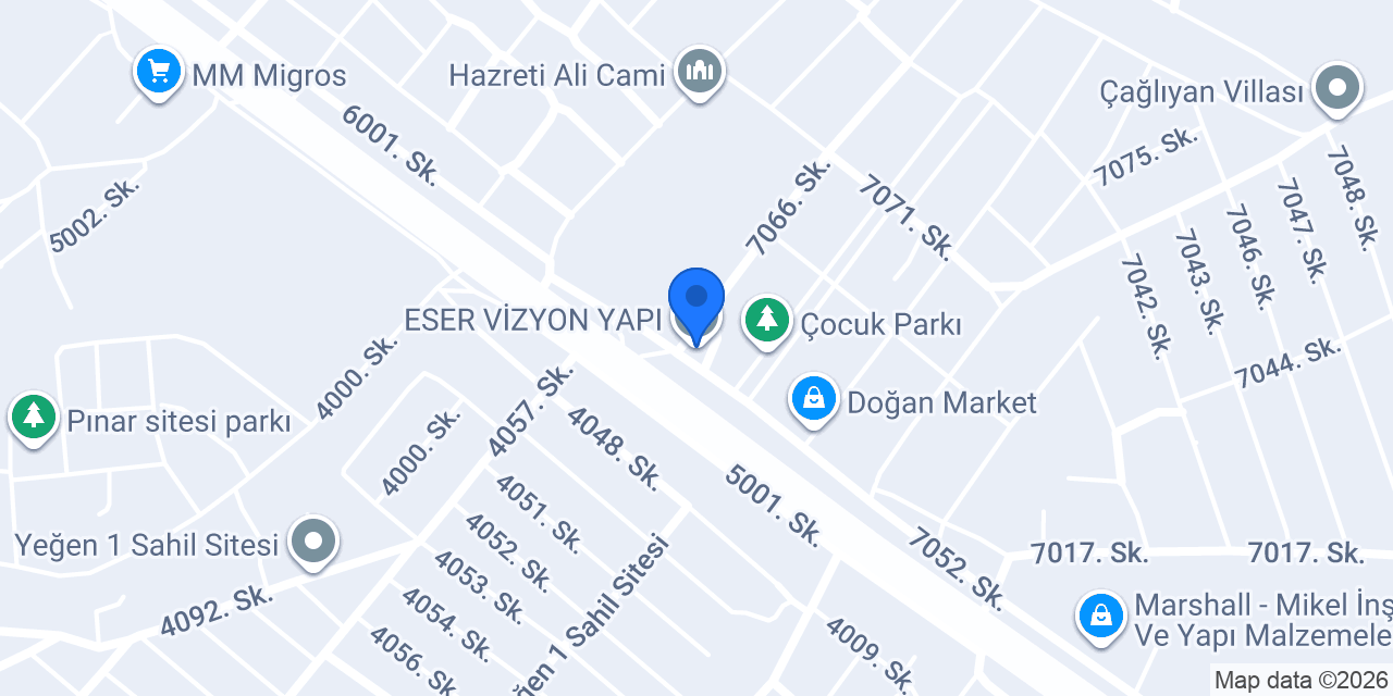 ESER VİZYON YAPI konumu