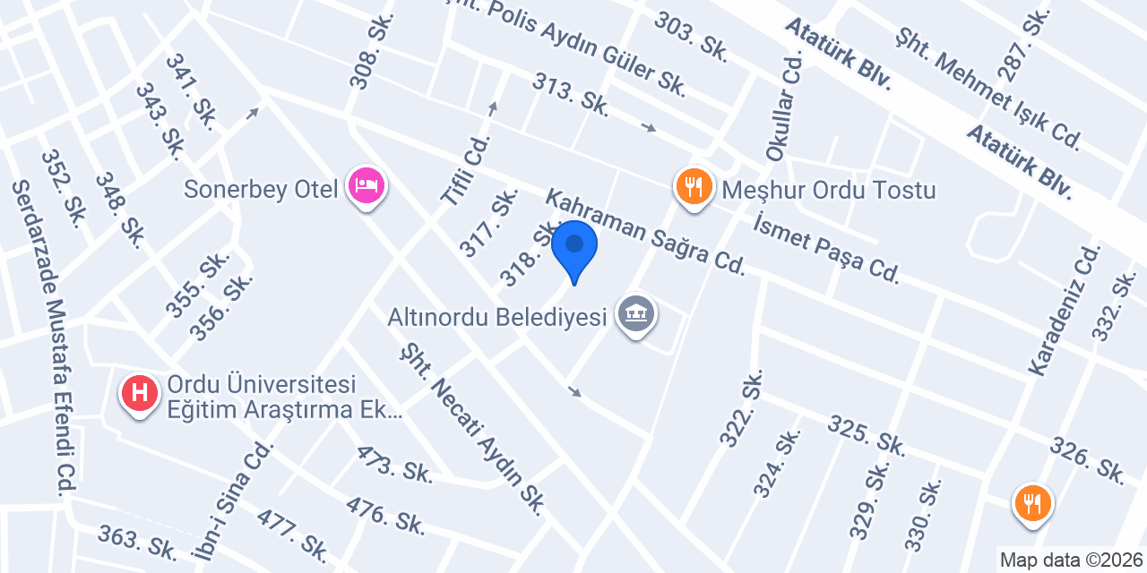 Orya Ofset & Matbaa konumu