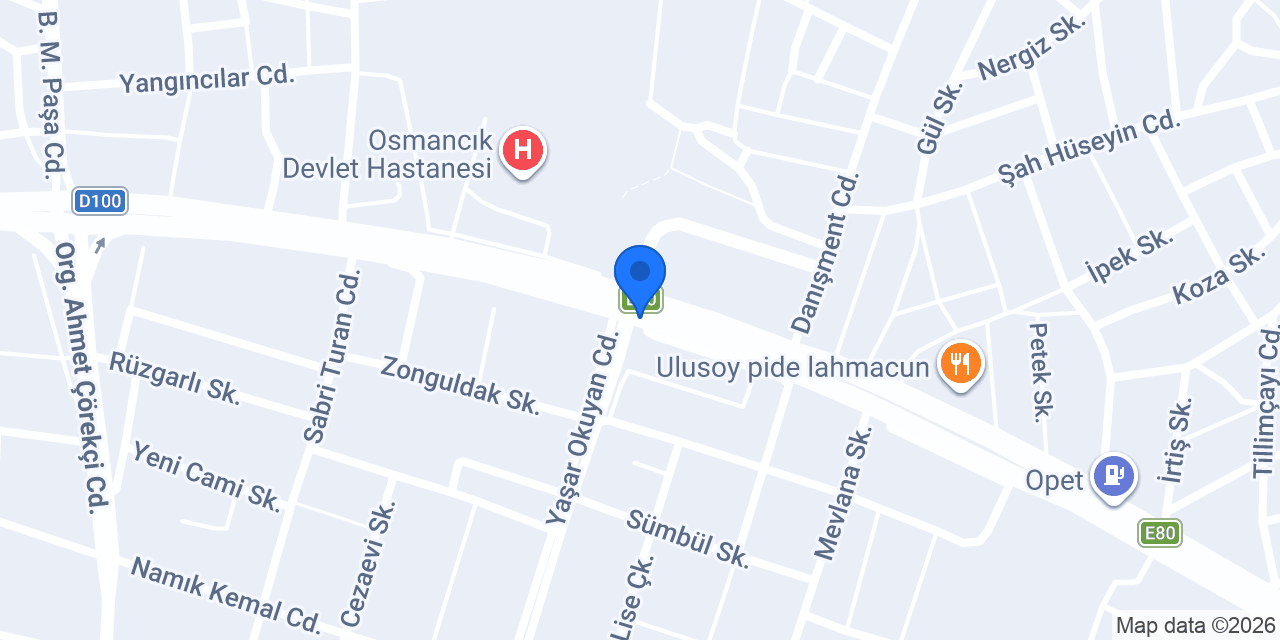 Osmancık Çekici konumu