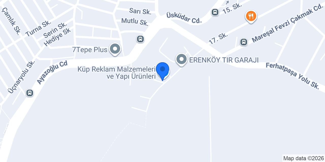 Pleksi | Malzemeci.Net konumu