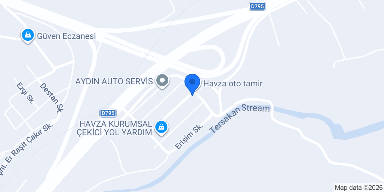 Akça Oto konumu