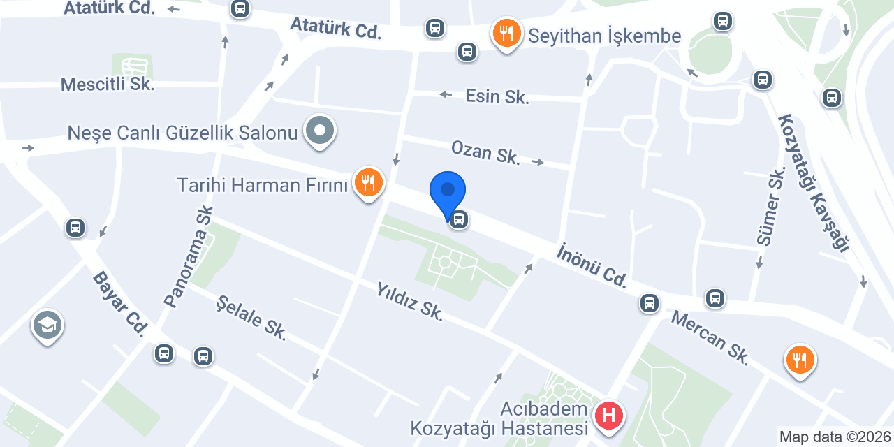 Garanti BBVA Kozyatağı Şubesi konumu