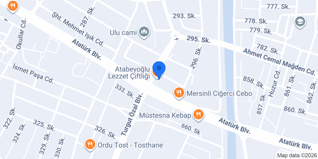 Atabeyoğlu Lezzet Çiftliği konumu