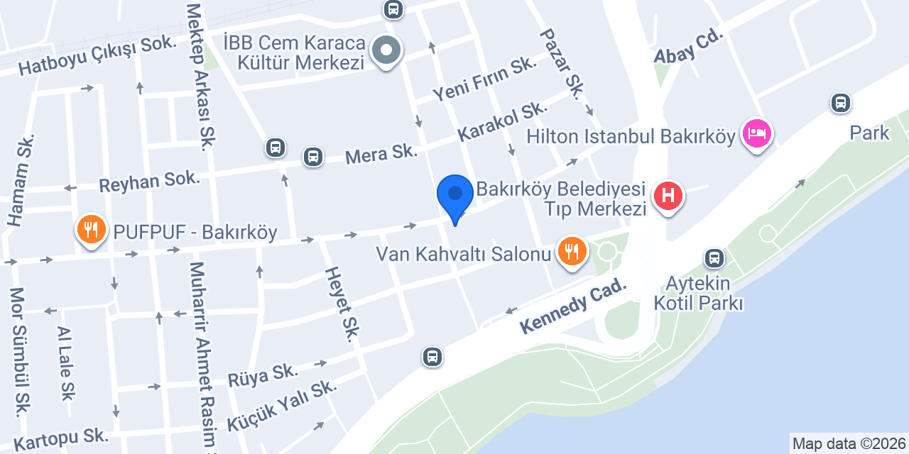 Huzur Eczanesi konumu