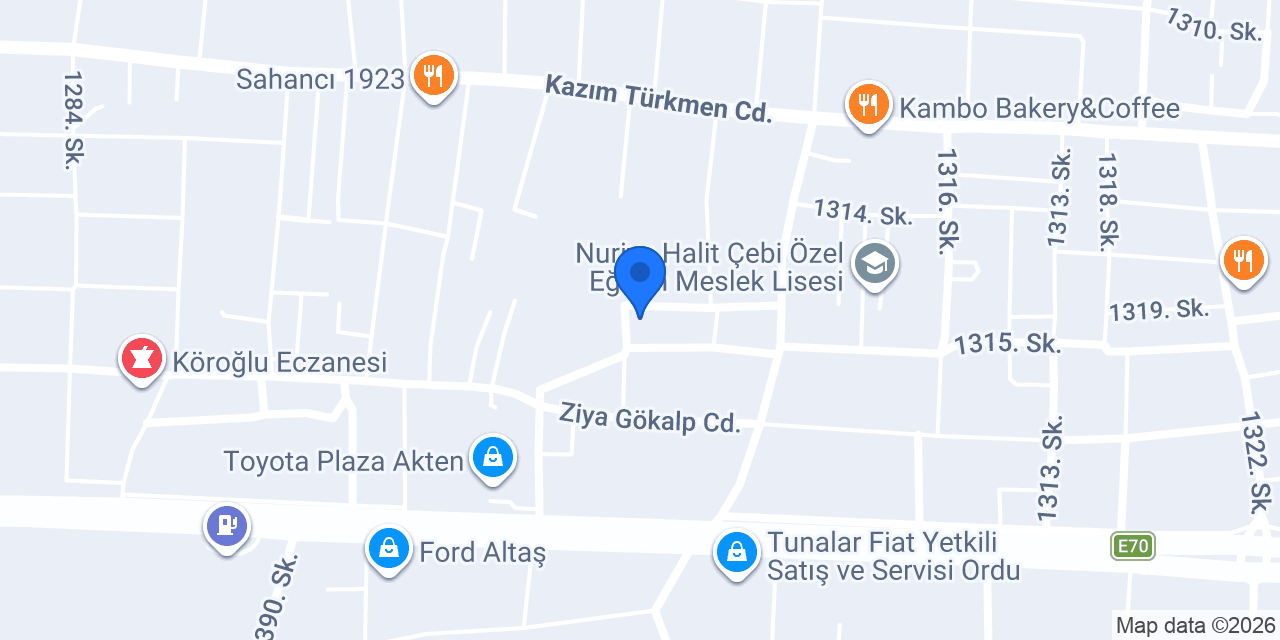 Başak Endüstriyel İnş.Tem.Teks.Gıd.Pey. konumu