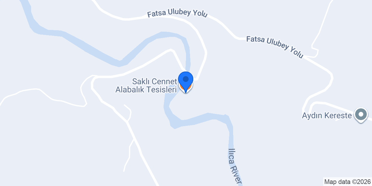 Saklı Cennet Alabalık Tesisleri konumu