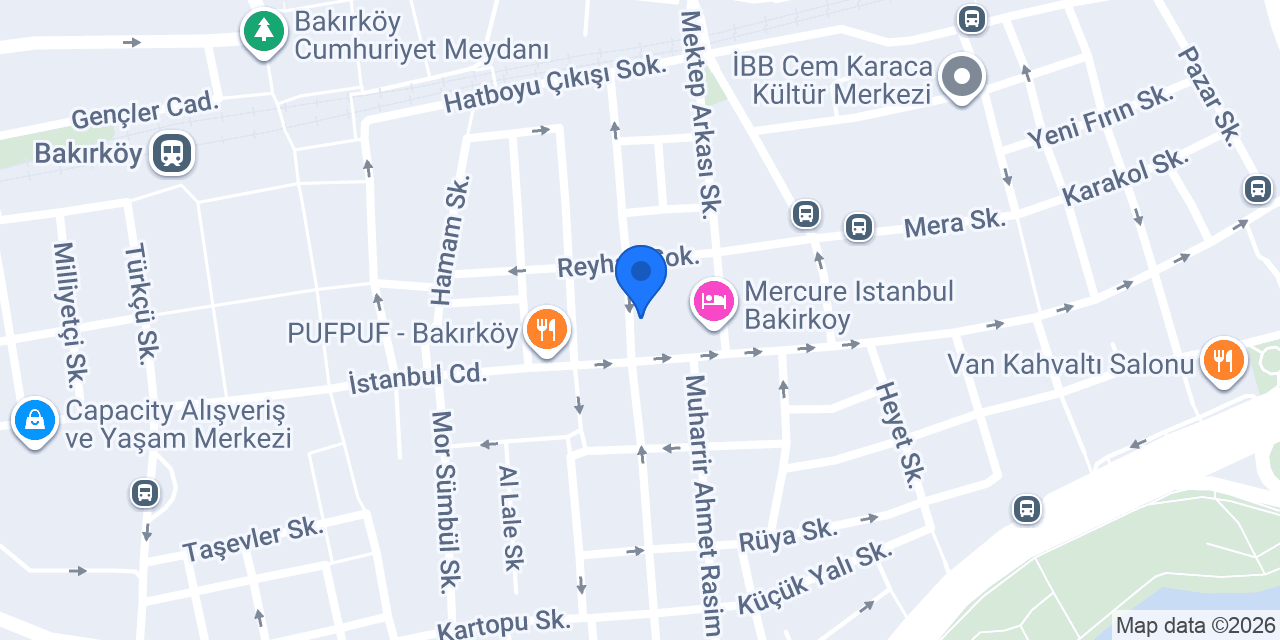 Pablo Suit Hotel - Bakırköy Otel konumu