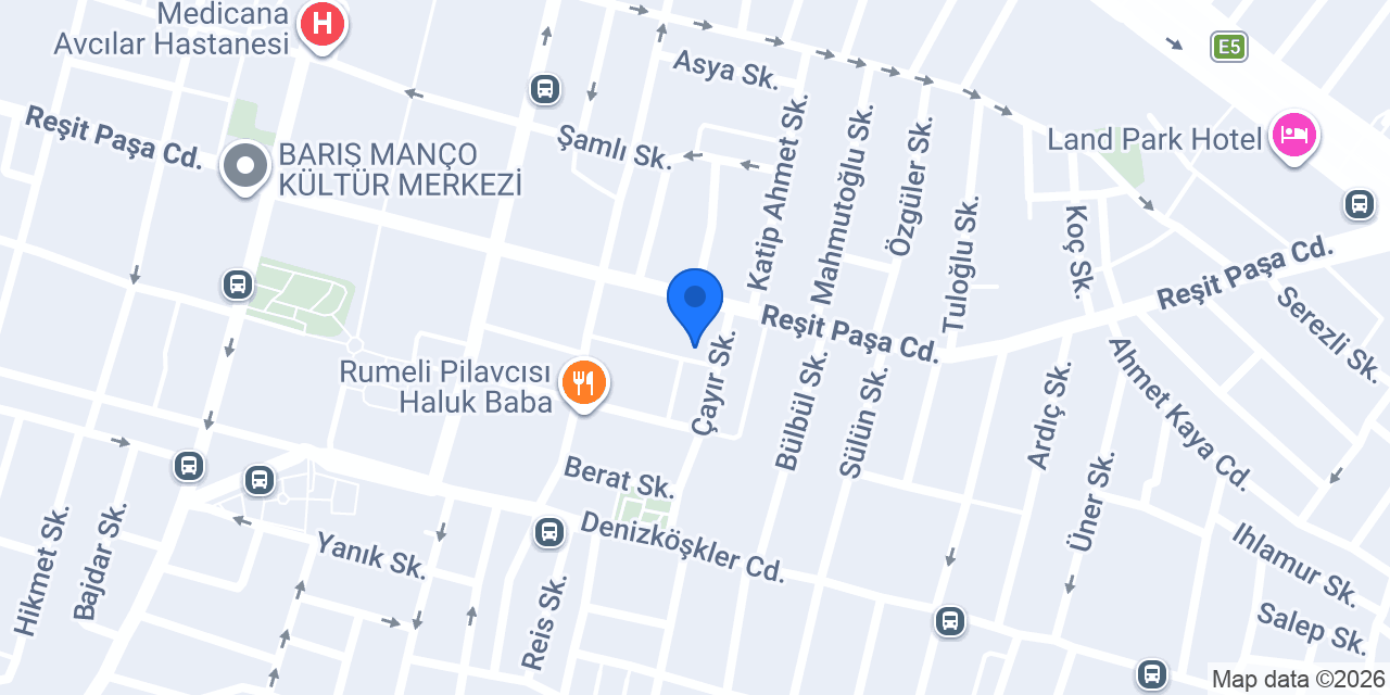Kafa Berber Reşitpaşa Şubesi konumu