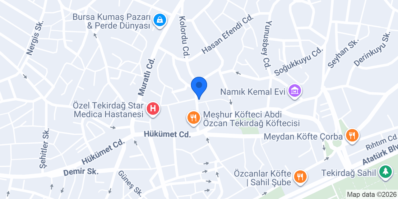 İnşaata Teslim Tekirdağ konumu
