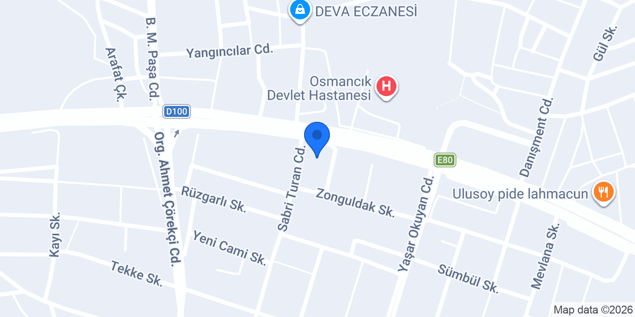 Osmancık Kaymakamlığı konumu