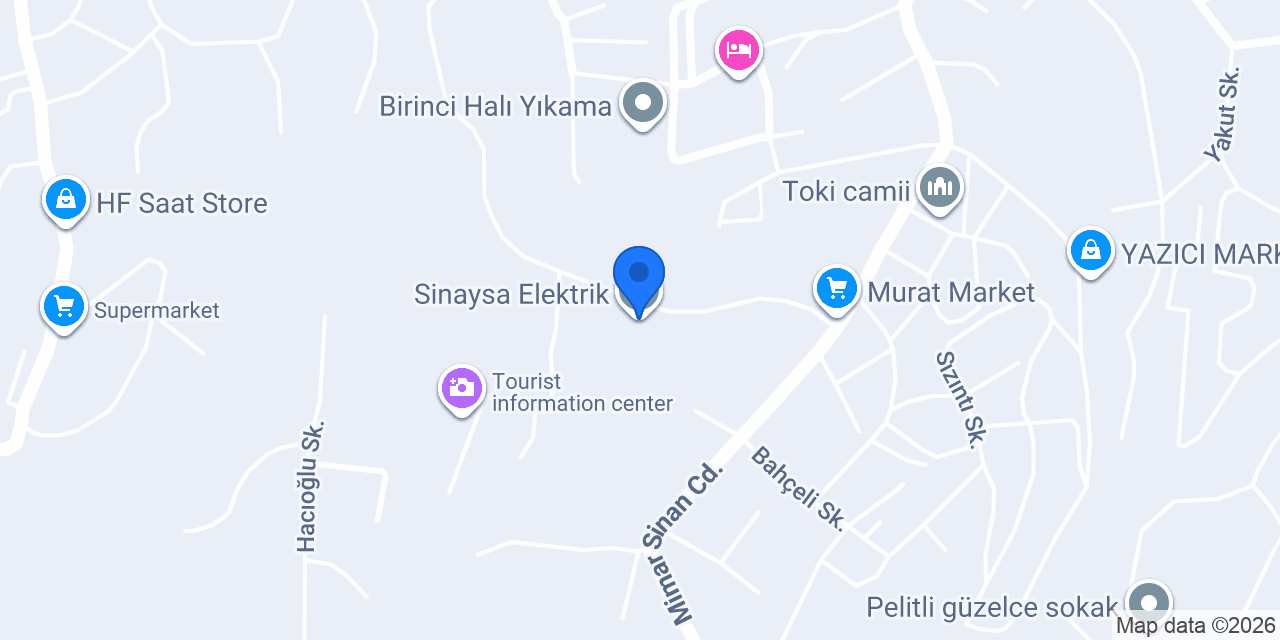 Sinaysa Elektrik konumu