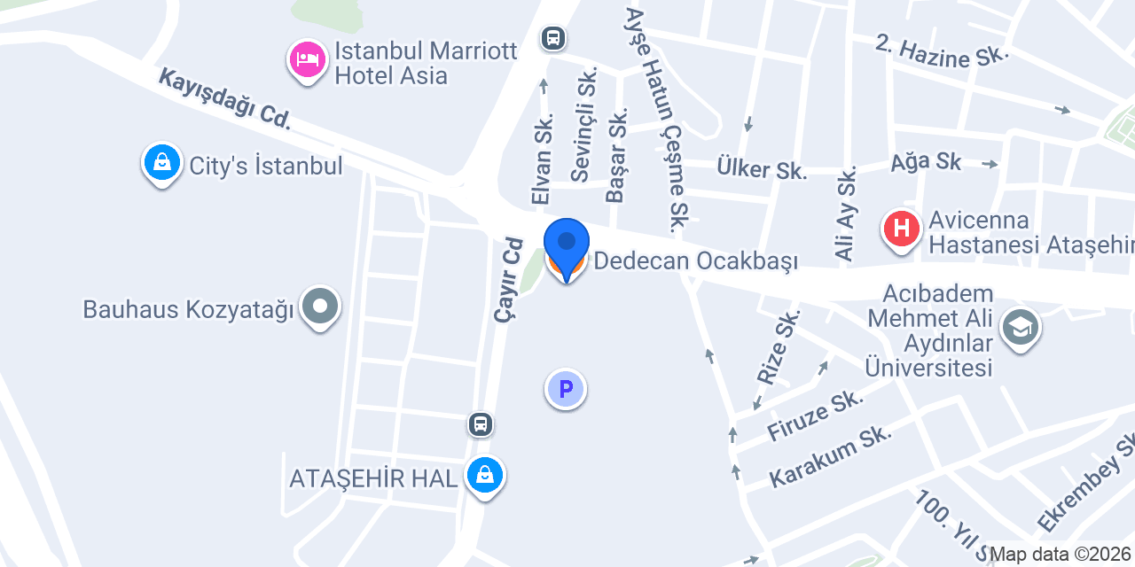 Dedecan Ocakbaşı konumu