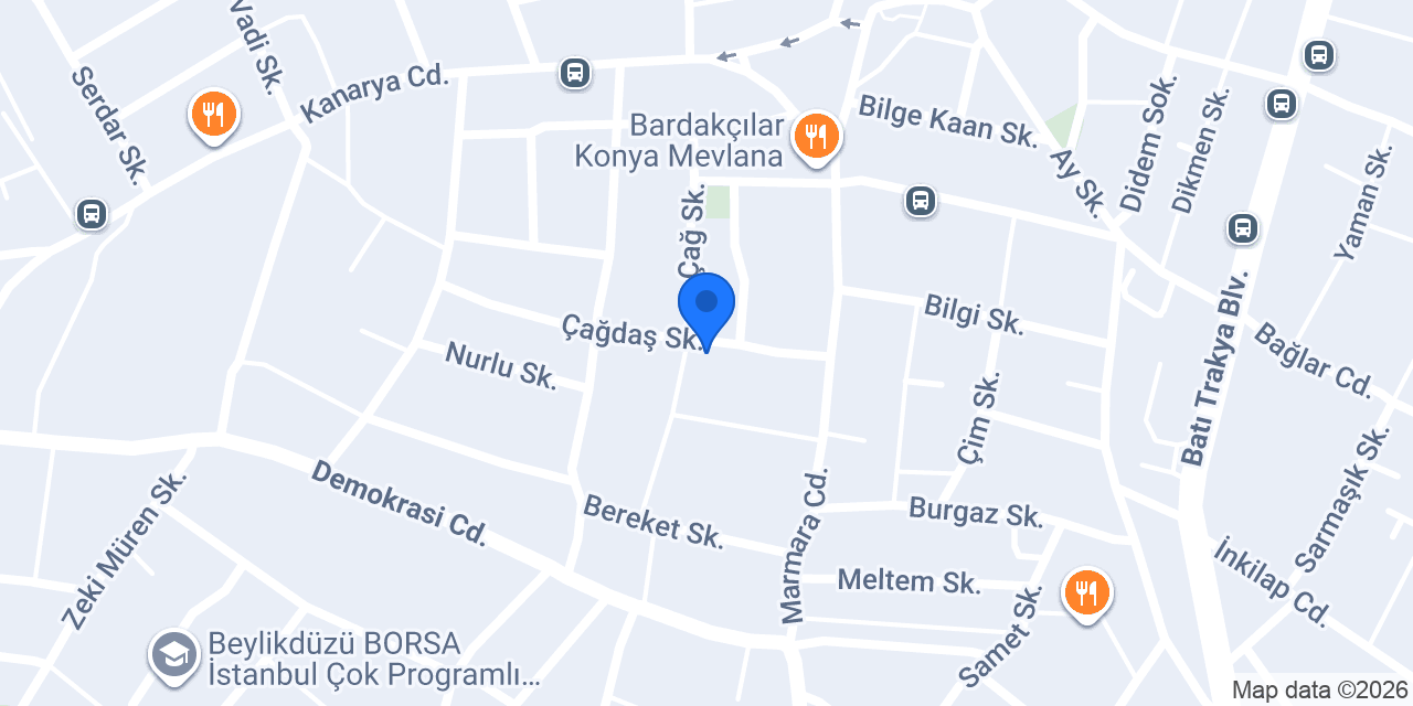 Beylikdüzü Boya Badana konumu