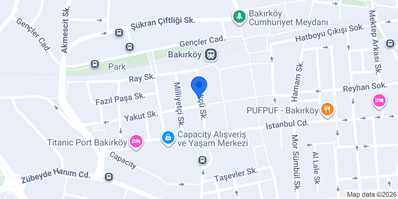 Akfırın Pastanesi konumu