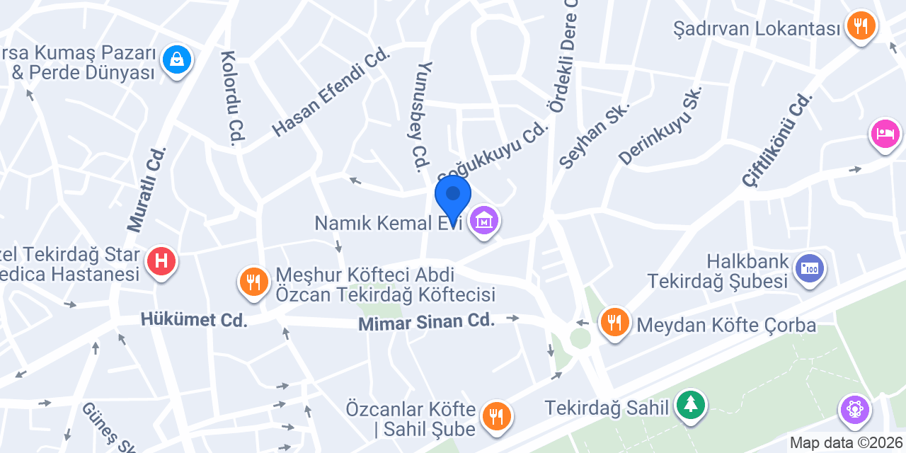 Modam59 Tekirdağ konumu