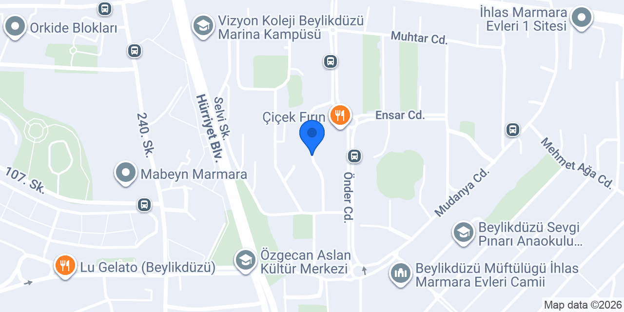 Huzur Terzi konumu