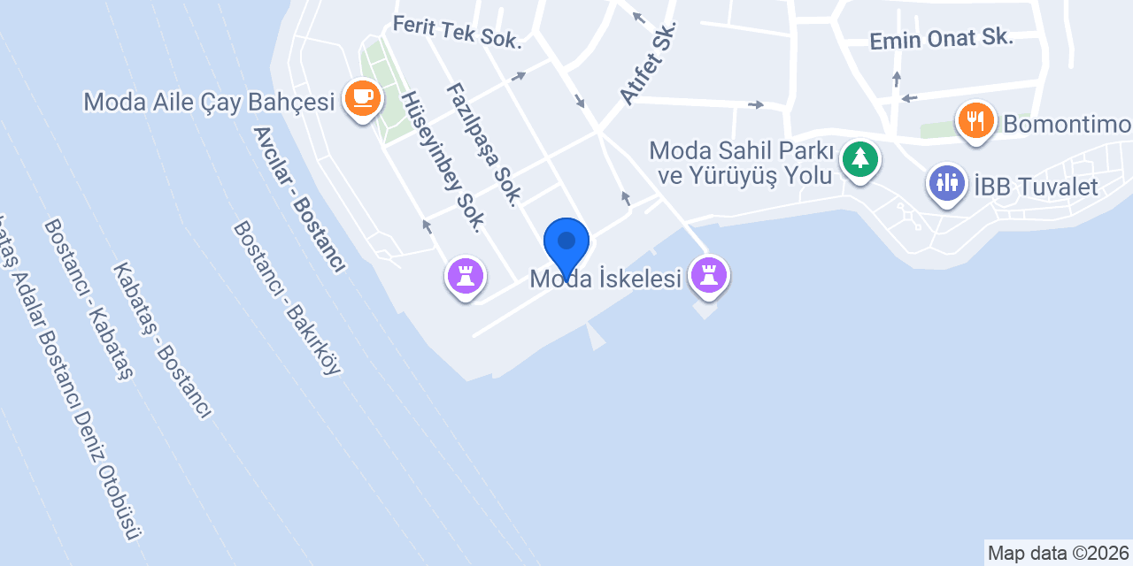 Moda Deniz Kulübü 1935 konumu