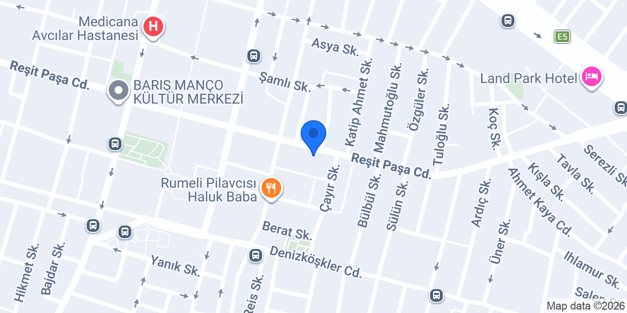 Türkiye Finans Avcılar Şubesi konumu