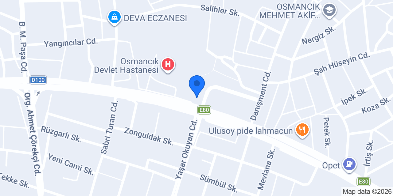 Merkez Eczanesi konumu
