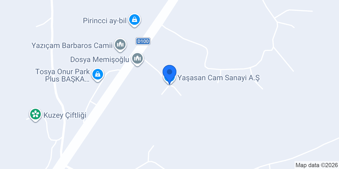 Yaşasan Cam Sanayi A.Ş konumu