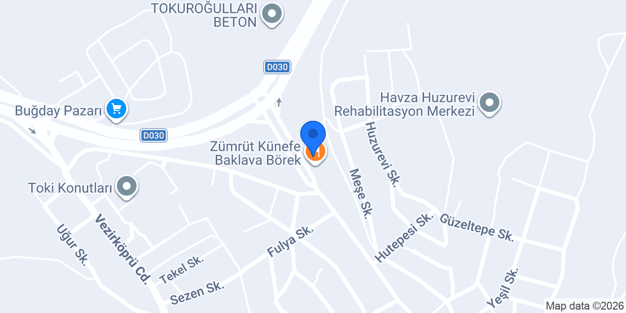 Adıyörem Çiğköfte Havza konumu