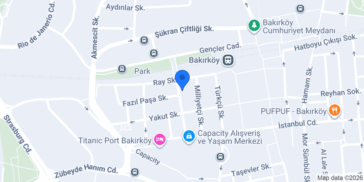 Bakırköy Siesta Otel konumu