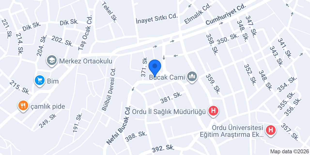 ORDU SERHENDİ DERGÂHI konumu