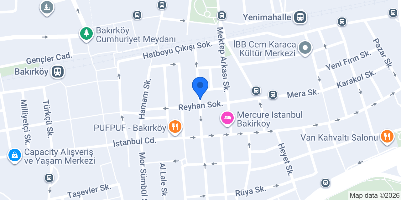 West Spa Bakırköy konumu