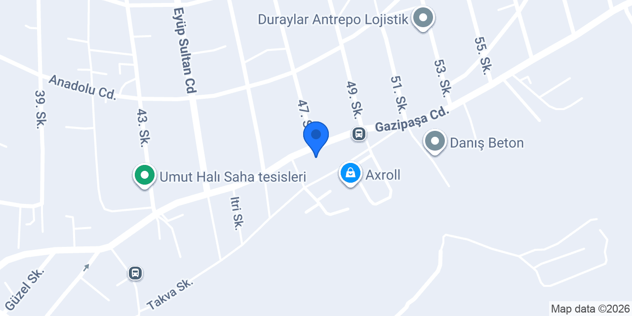 Vodafone Cep Merkezi konumu