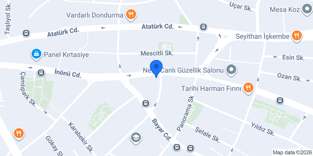 Pınar Dondurma konumu