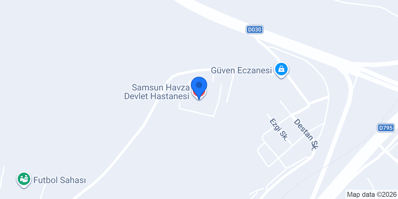 Samsun Havza Devlet Hastanesi konumu