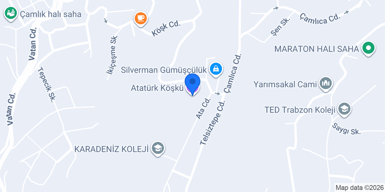 Atatürk Köşkü konumu