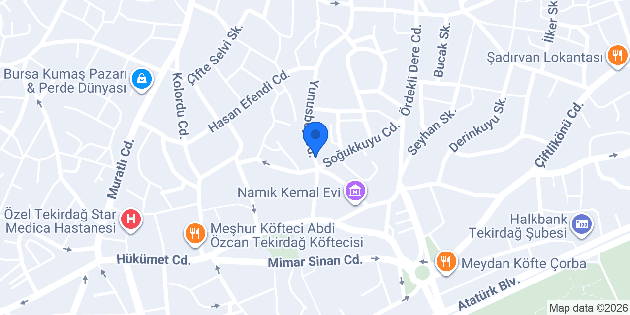 ŞEN & SEVEN Avukatlık Bürosu konumu