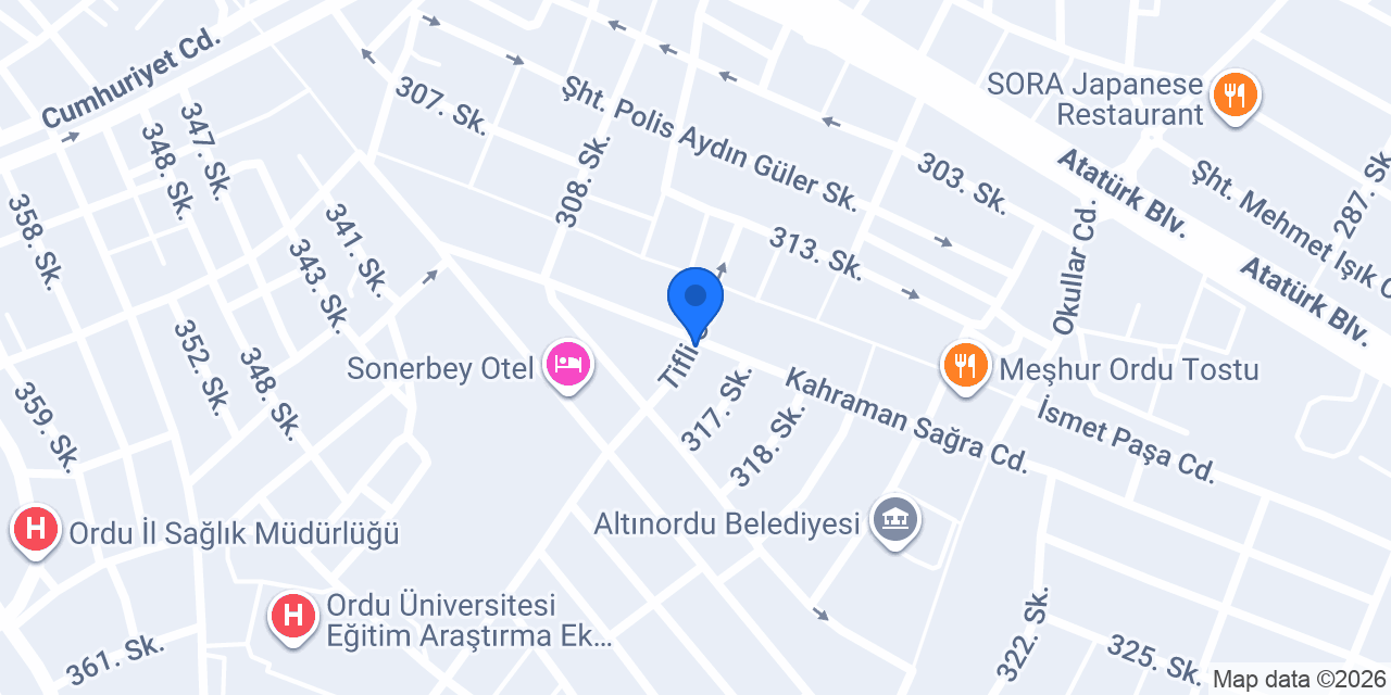 Sefa Mobilya konumu