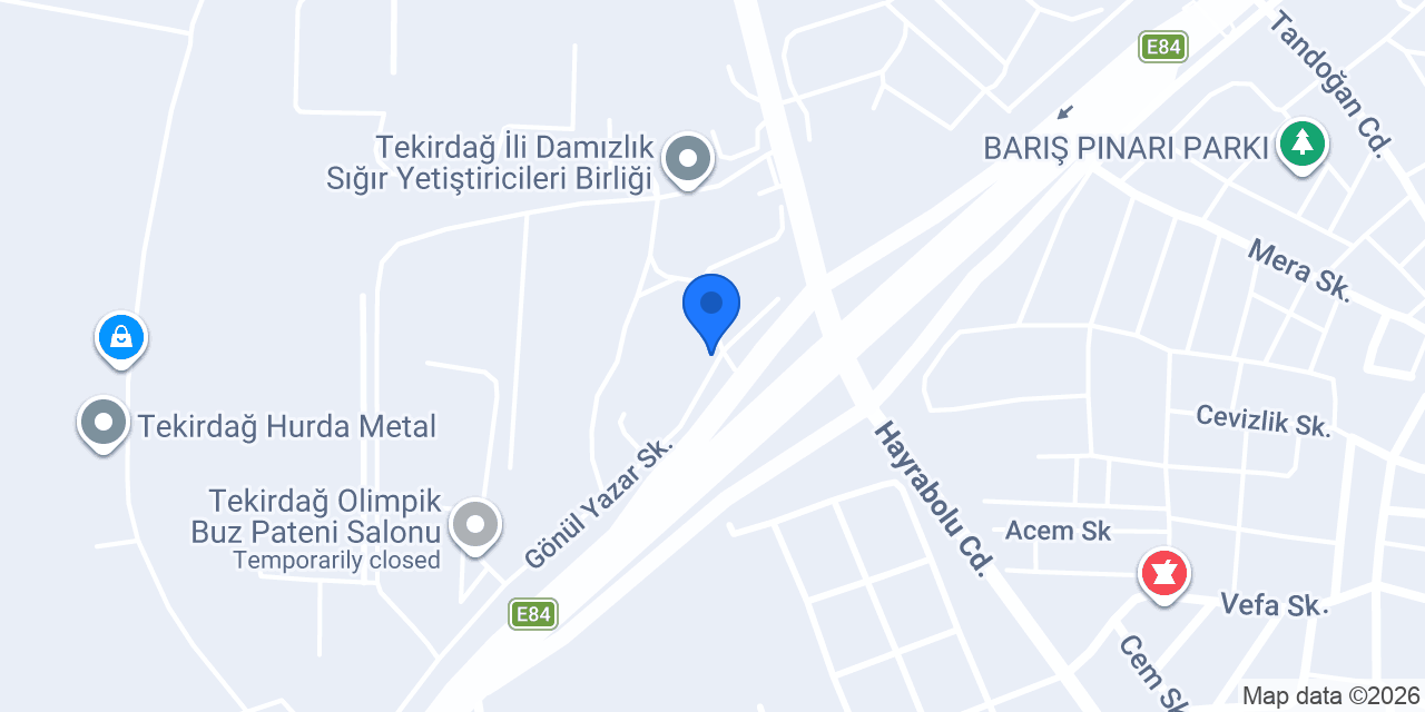 Hekimoğlu grup Mermer-inşaat A.Ş konumu
