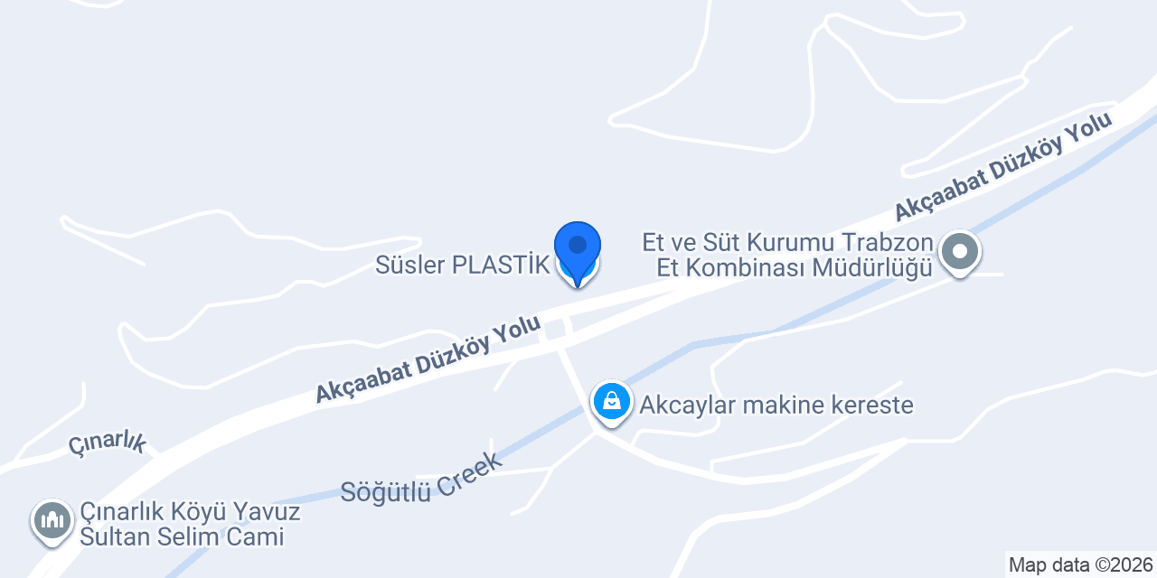 Süsler PLASTİK konumu